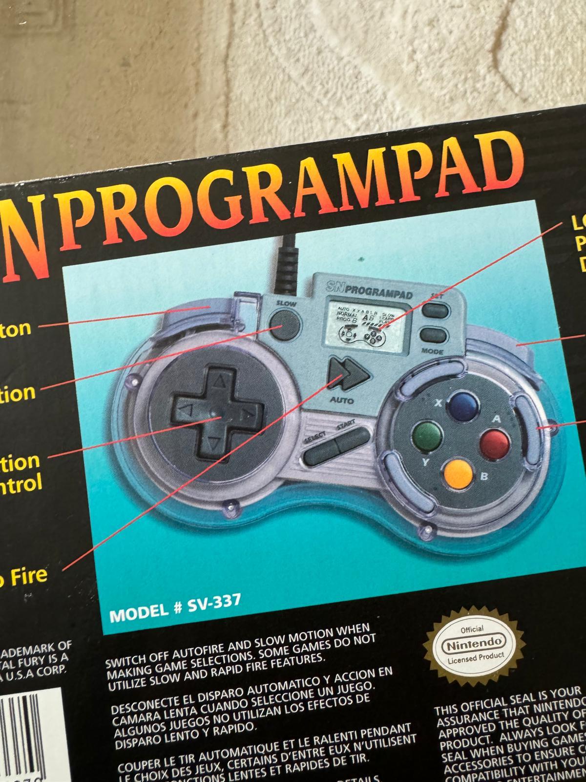 SN ProgramPad (InterAct SV-337) SNES controller in retail packaging